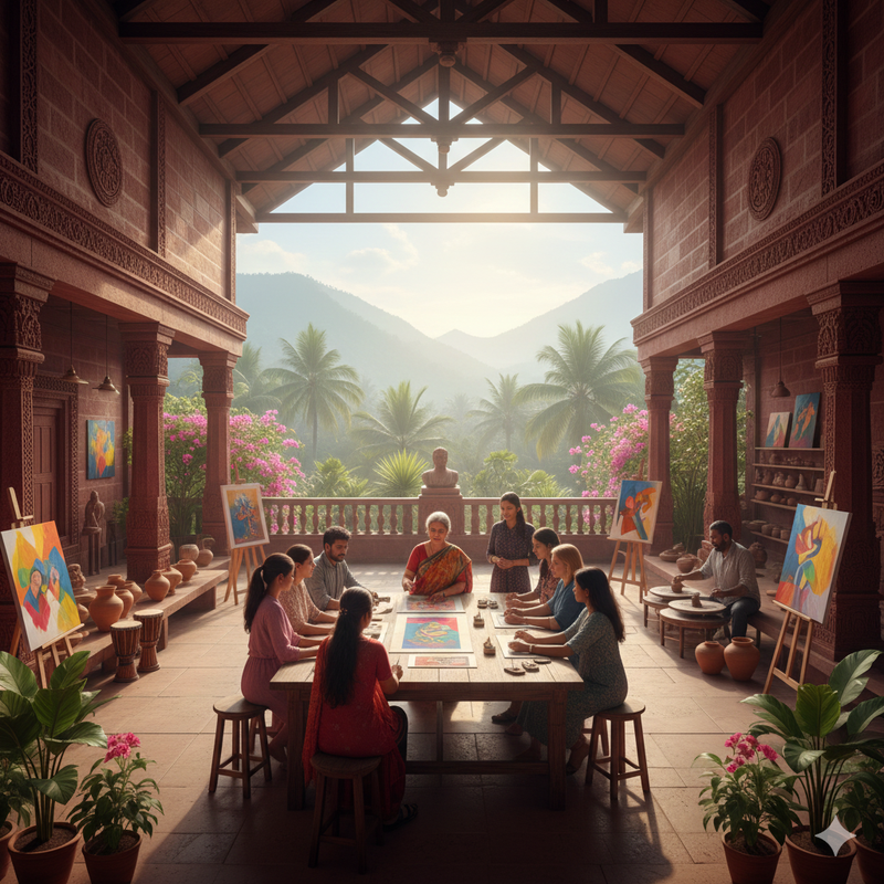 Workshops by residents.